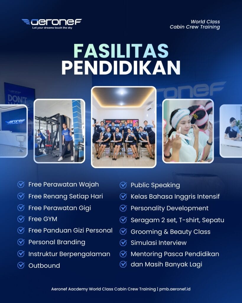 Fasilitas sekolah pramugari